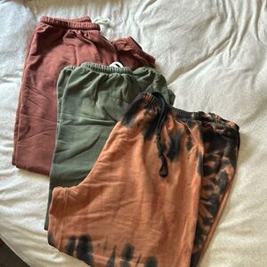 AE Offline Sweatpants Set of 3 - one XS & two Smalls, multiple colors